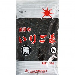 KUKI ROASTED SESAME SEEDS BLACK 1KG