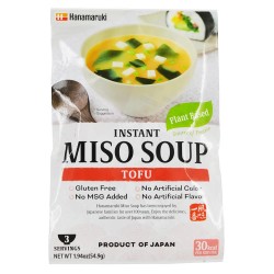HANAMARUKI VEGAN INSTANT MISO SOUP TOFU (3PC) 54.9G