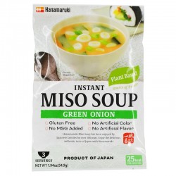 HANAMARUKI VEGAN INSTANT MISO SOUP NAGANEGI (3PC) 54.9G