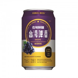 TAIWAN BEER FRUIT SERIES GRAPE 330ML ALC 2.8%